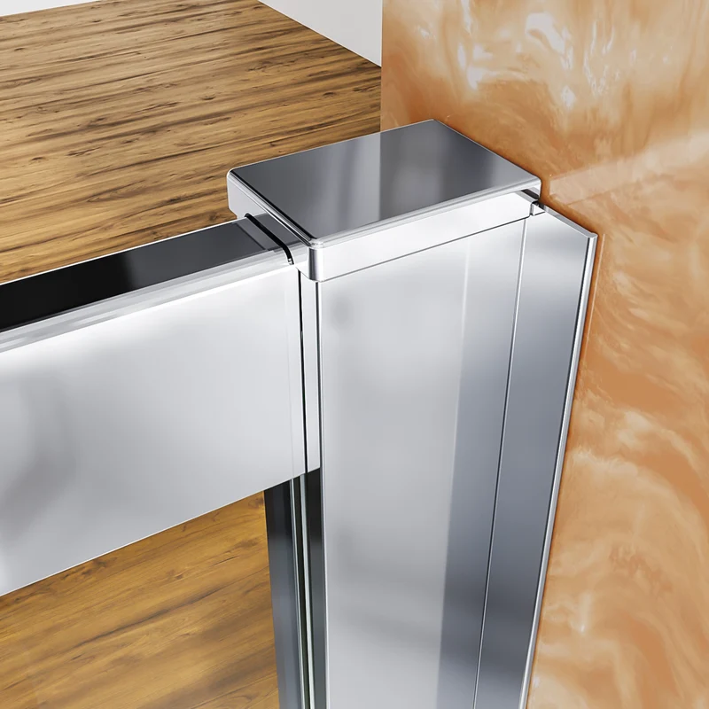 SIRHONA Porte de douche taille 70-90cm rétractable 4cm hauteur 185cm