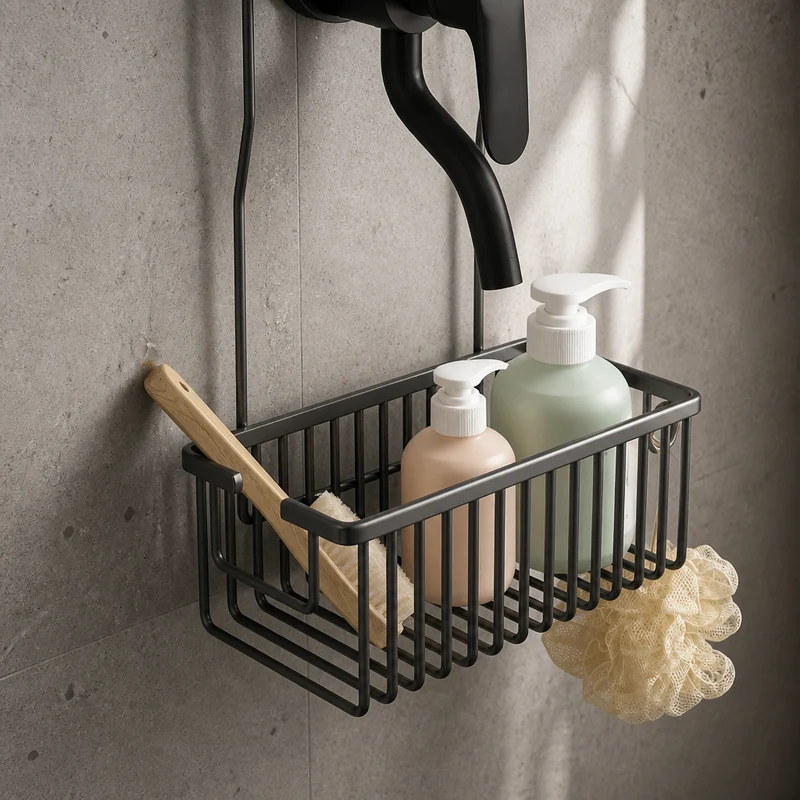 Étagère de douche en aluminium à suspendre
