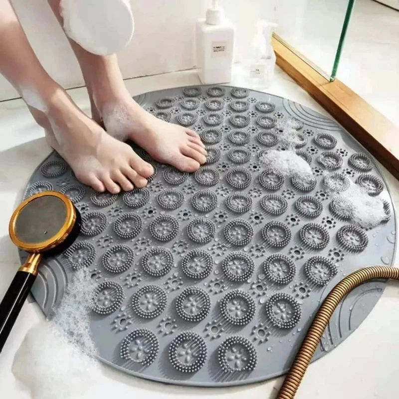 Tapis de bain antidérapant rond
