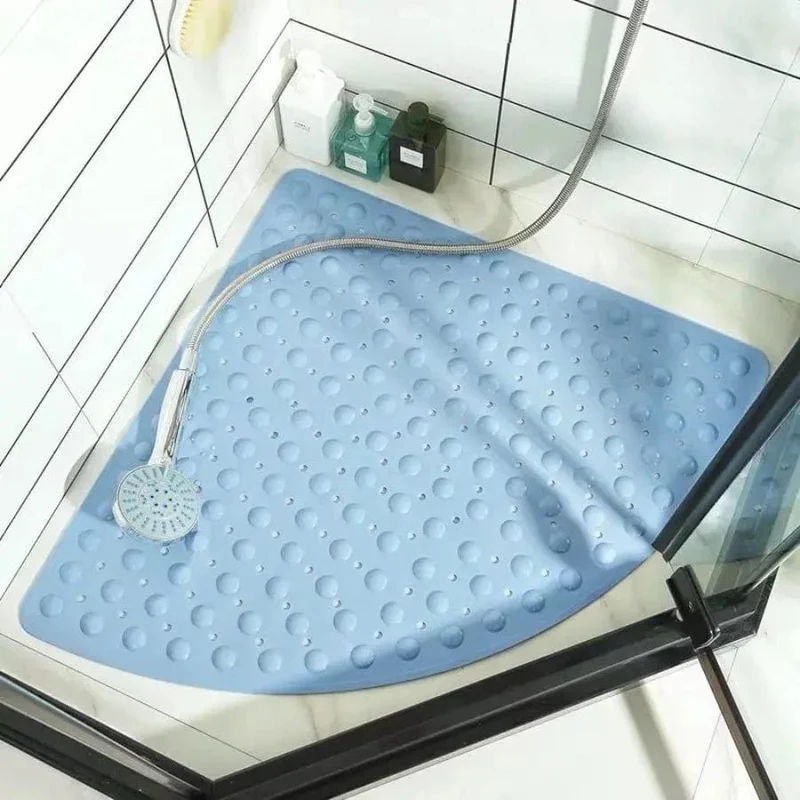 Tapis de bain antidérapant pour douche d'angle