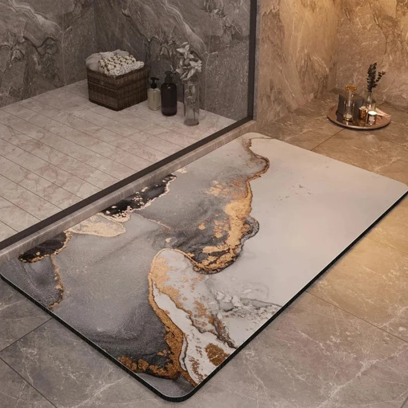 Tapis de bain déco moderne