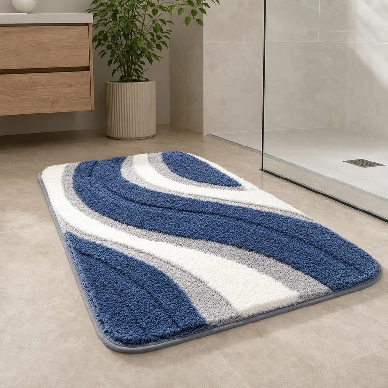 tapis de bain design océan