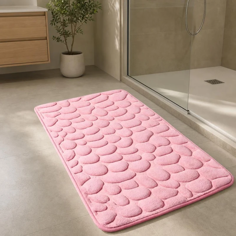 Tapis de bain design galets