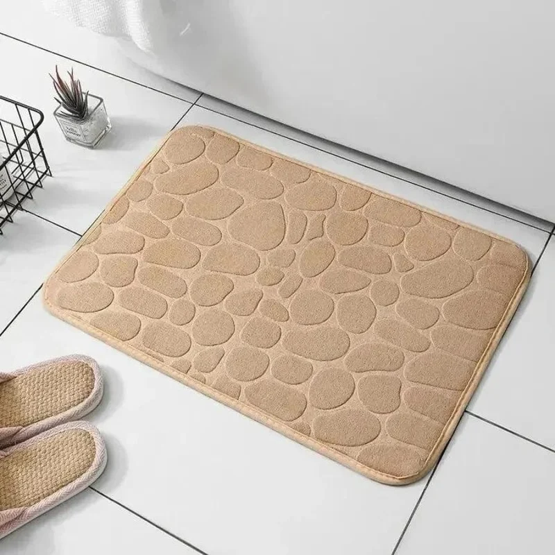 Tapis de bain design galets