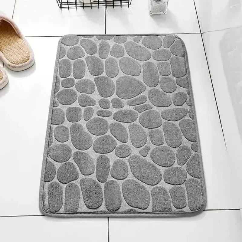 Tapis de bain design galets