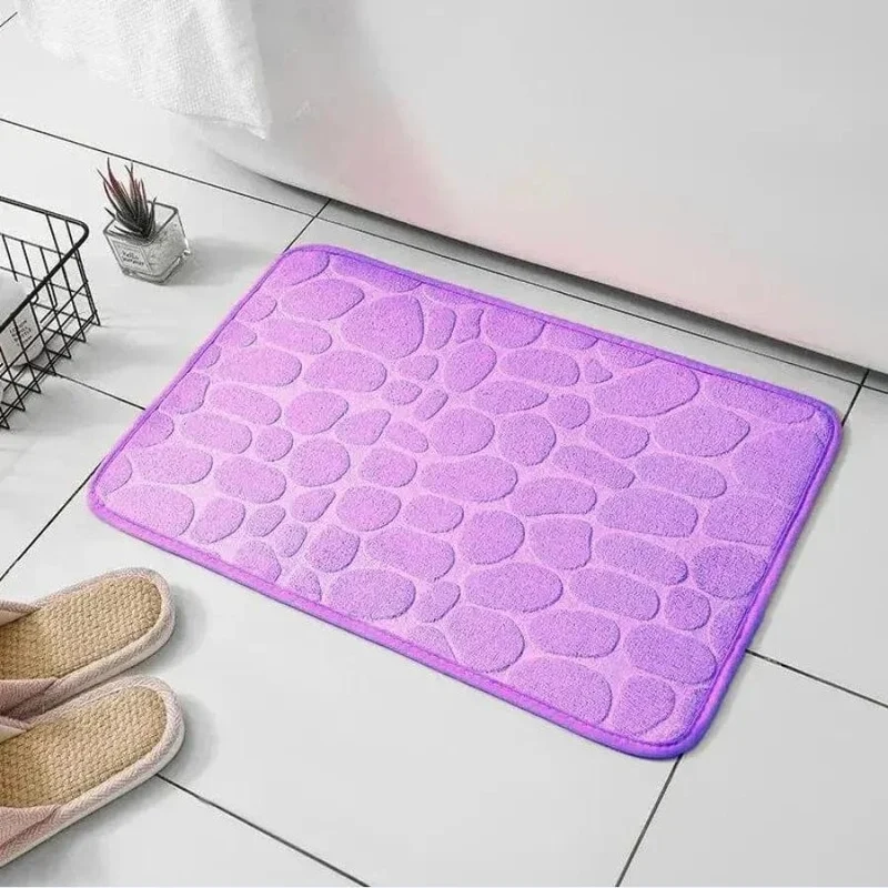 Tapis de bain design galets