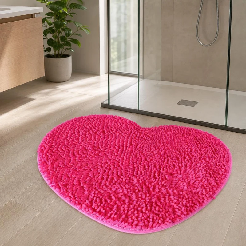 Tapis de bain cœur