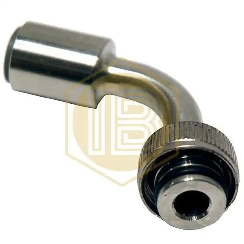 Adaptador de cabezal metálico curvo para tubo de cerveza 3/8 x Rosca BSP