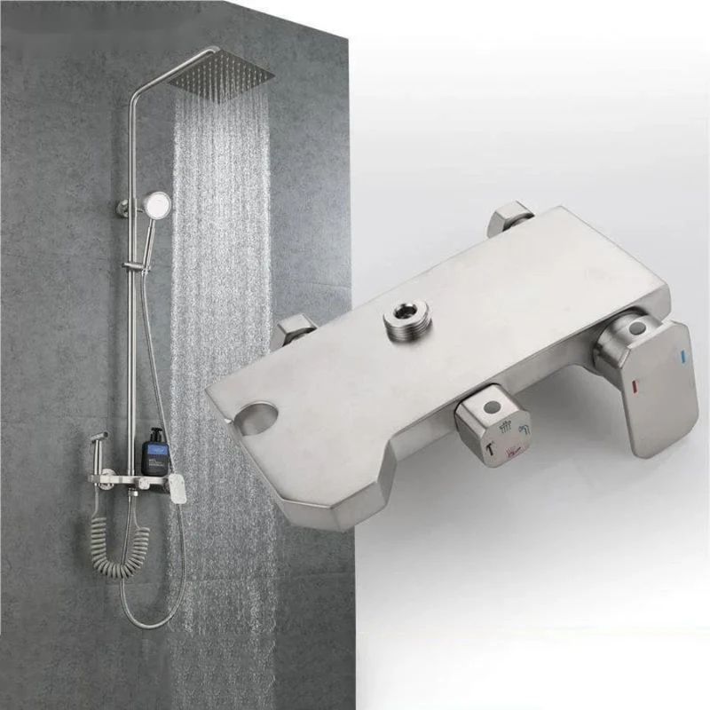 Colonne de douche inox brossé