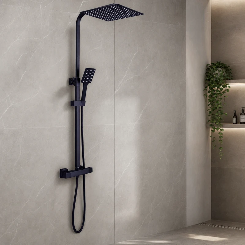 Colonne de douche thermostatique design chic