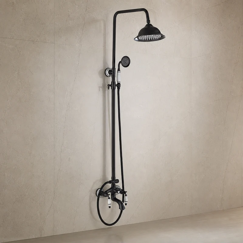 Colonne de douche noire vintage