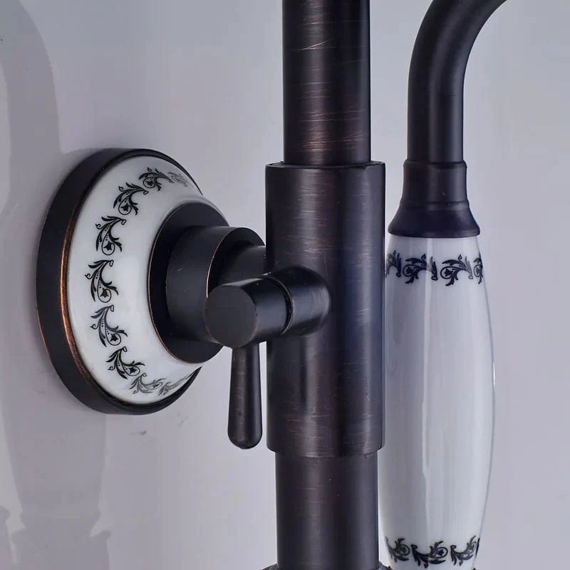 Colonne de douche noire vintage