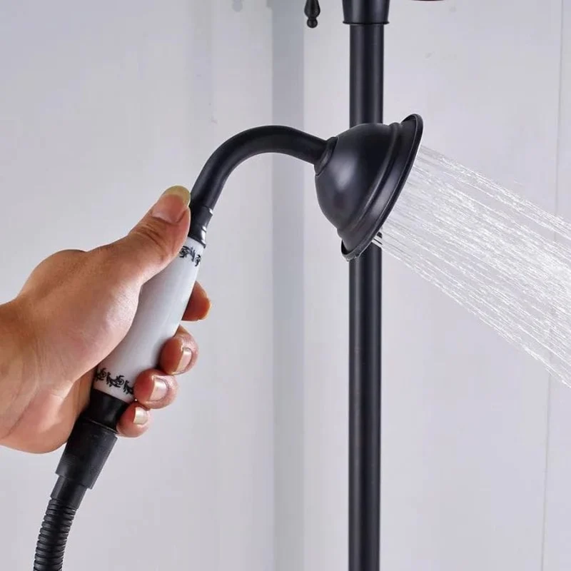 Colonne de douche noire vintage