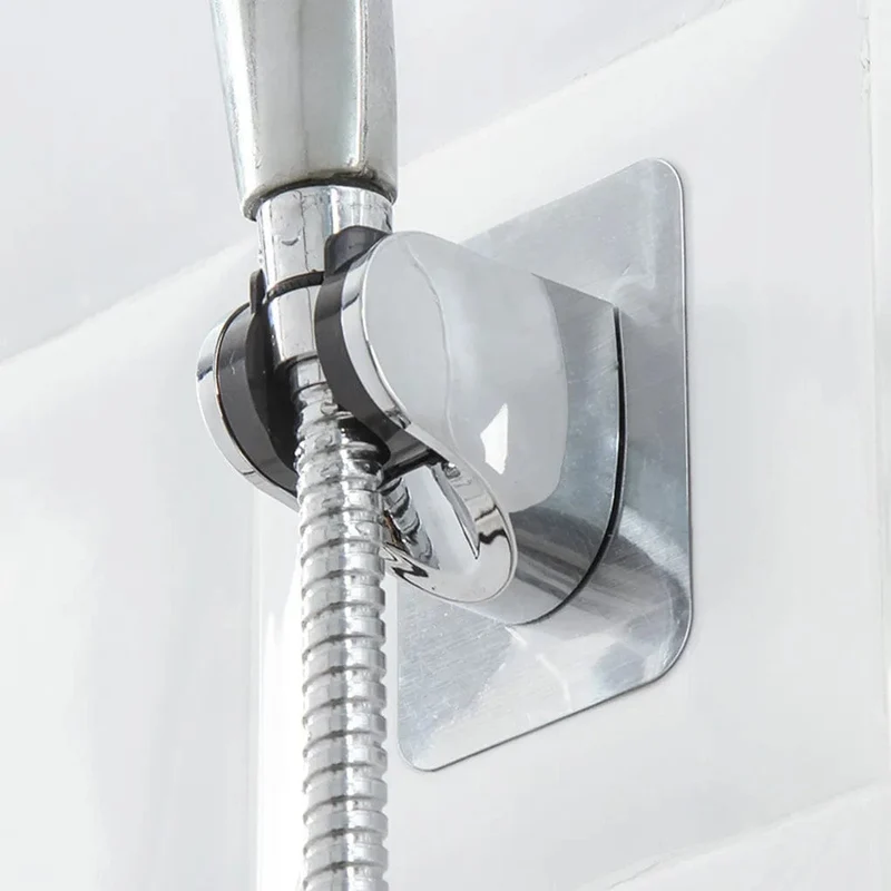 Support de pommeau de douche ajustable et adhésif