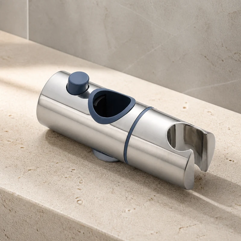 Support de pommeau de douche rond et amovible (24 mm)