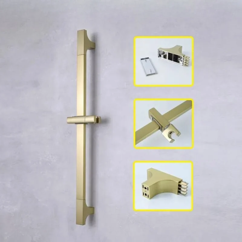 Barre de douche design carré