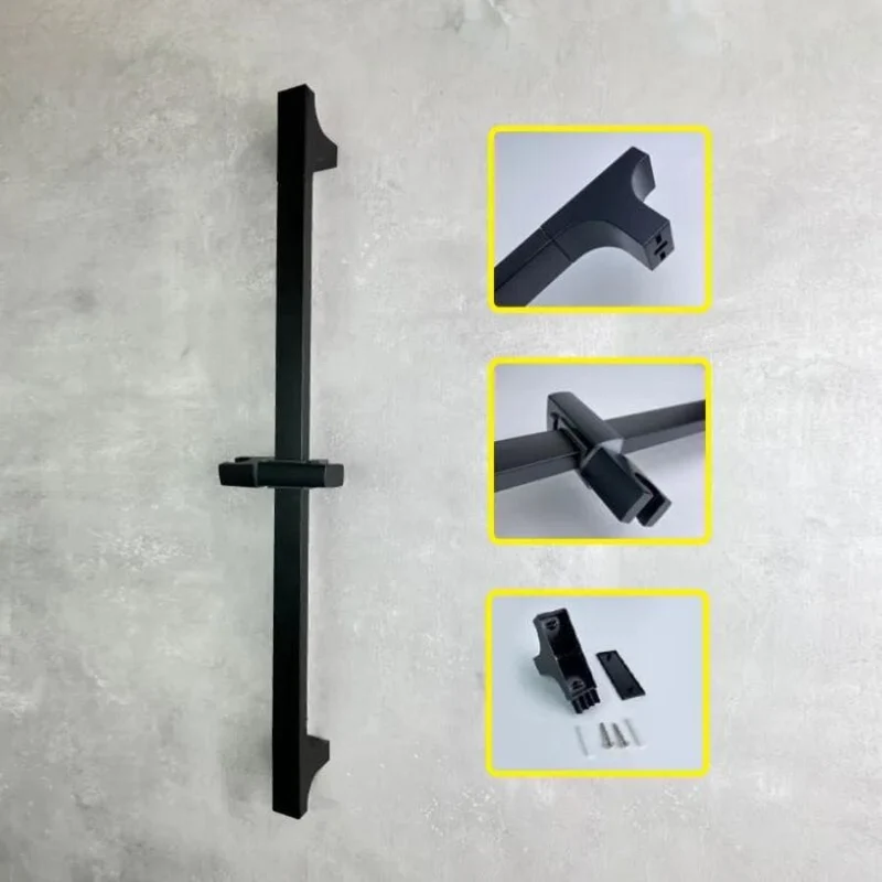 Barre de douche design carré