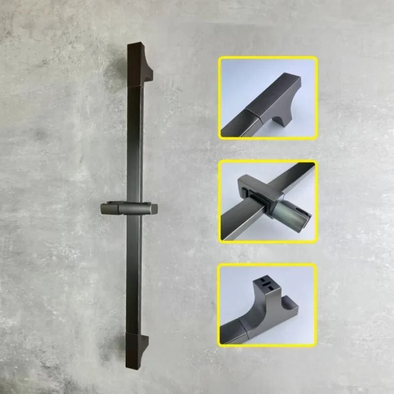 Barre de douche design carré