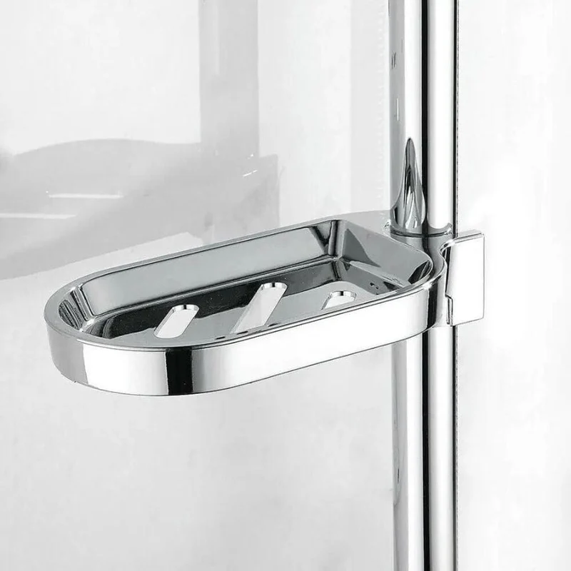 Porte-savon pour barre de douche style panier