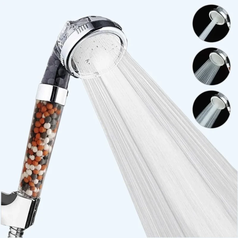Pommeau de douche rond filtrant à trois modes