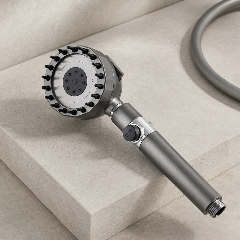 Pommeau de douche massant à trois modes