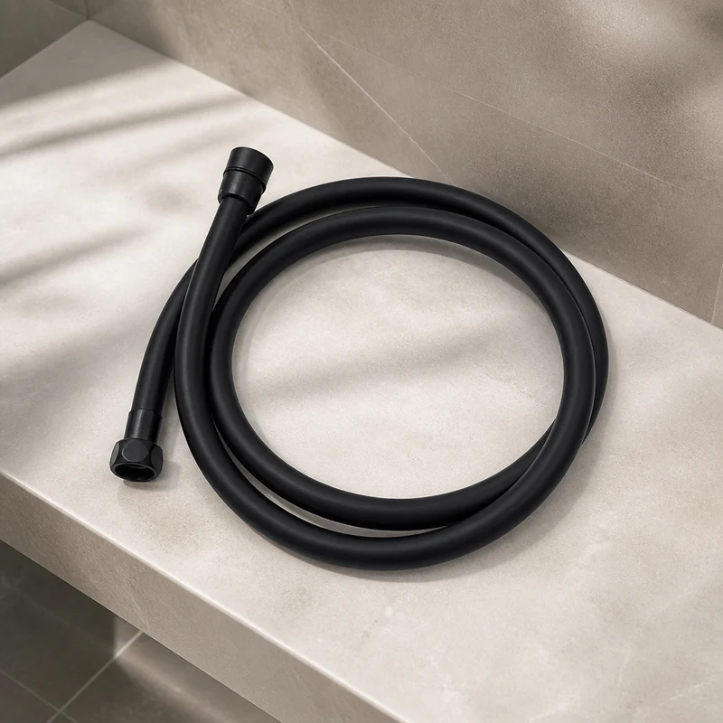 Flexible de douche en PVC noir