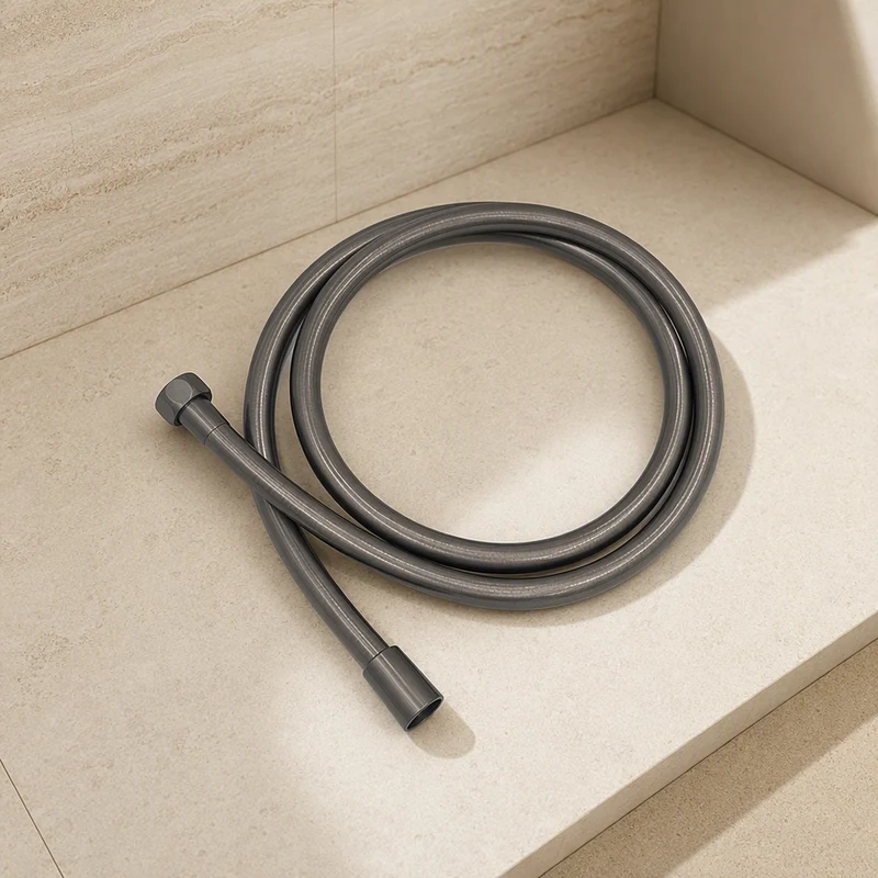 Flexible de douche en PVC gris