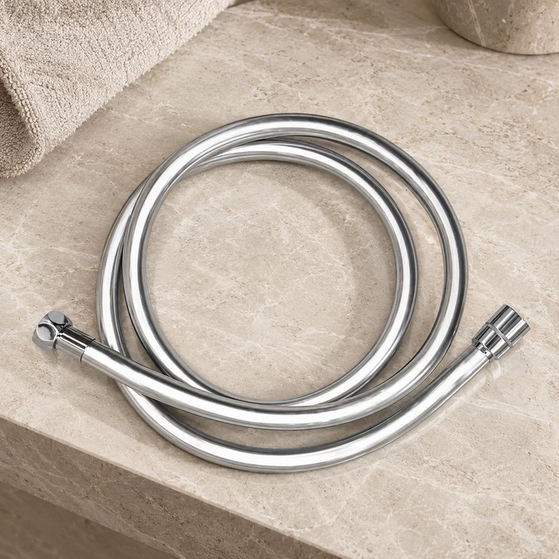 Flexible de douche en PVC chromé