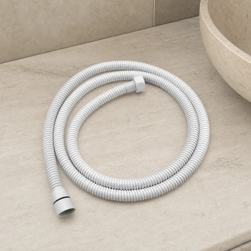 Flexible de douche blanc
