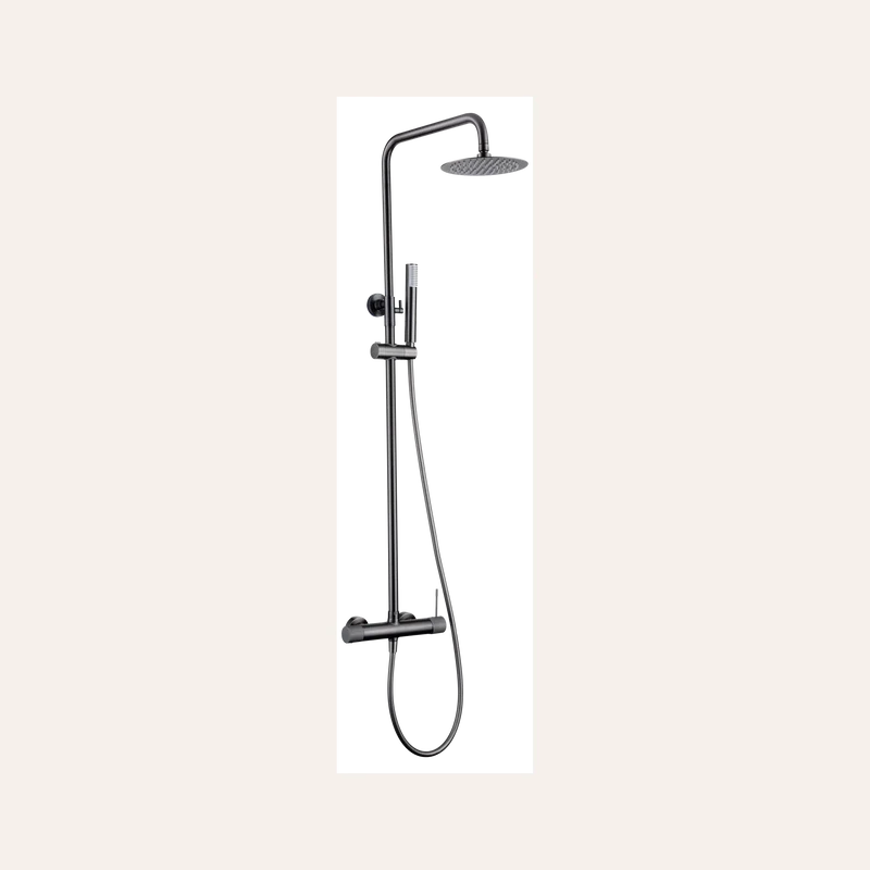 Ensemble de douche monocommande - Line Black Gun Metal