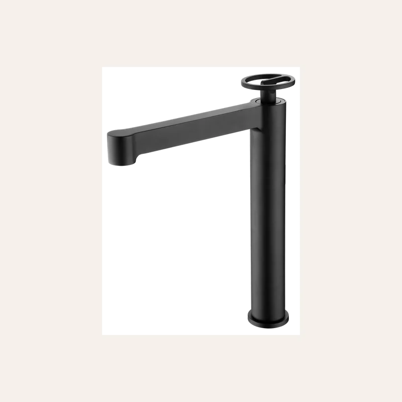 Mitigeur de Lavabo Bec Haut - Olimpo Noir Mat