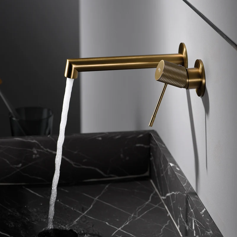Mitigeur Encastrable de Lavabo - Line Or Brossé