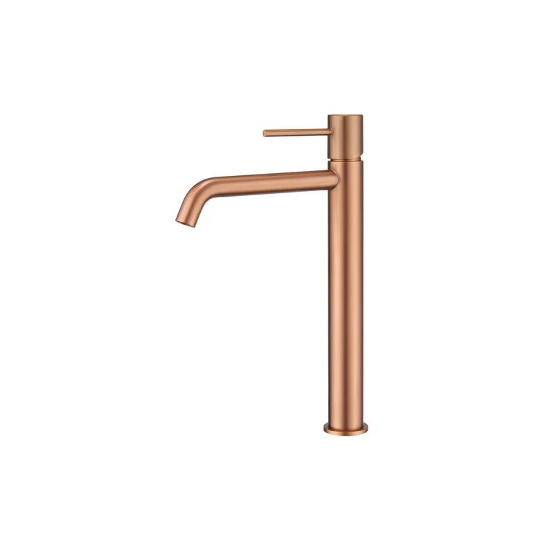 Mitigeur de Lavabo Bec Haut - Monza Or Rose Brossé