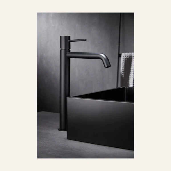 Mitigeur de Lavabo Bec Haut - Monza Noir Mat