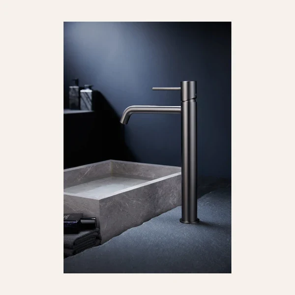 Mitigeur de Lavabo Bec Haut - Monza Black Gun Metal