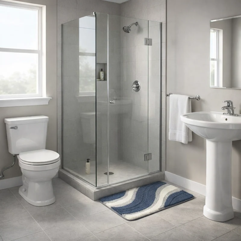 Tapis de Sortie de Bain Antidérapant – Sécurité Maximale