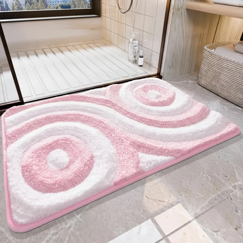 Tapis Salle de Bain Rose – Douceur et Élégance