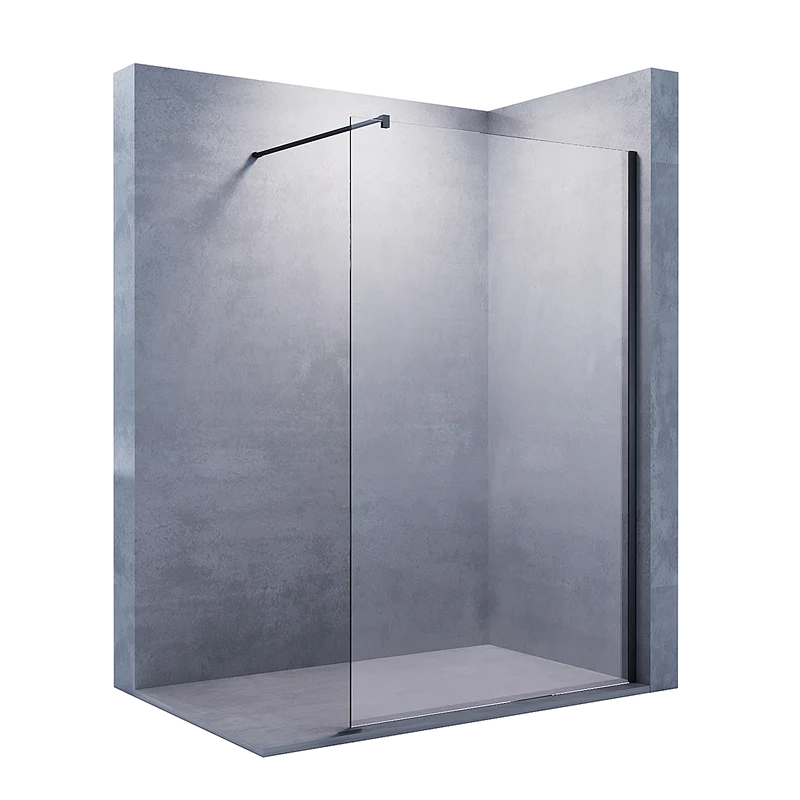 Paroi de douche à l'italienne , sécurité trempé de 10 mm d'épaisseur, taille 80/90cm, hauteur 200cm