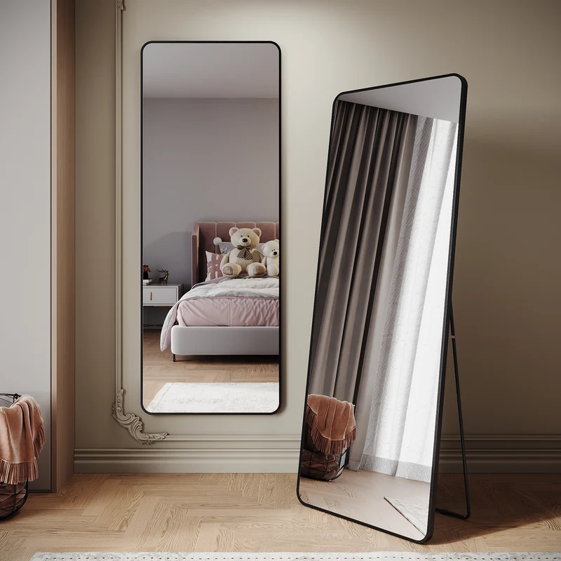 SIRHONA Miroir de maquillage moderne installation murale ou verticale 1600 x 600 x 28mm