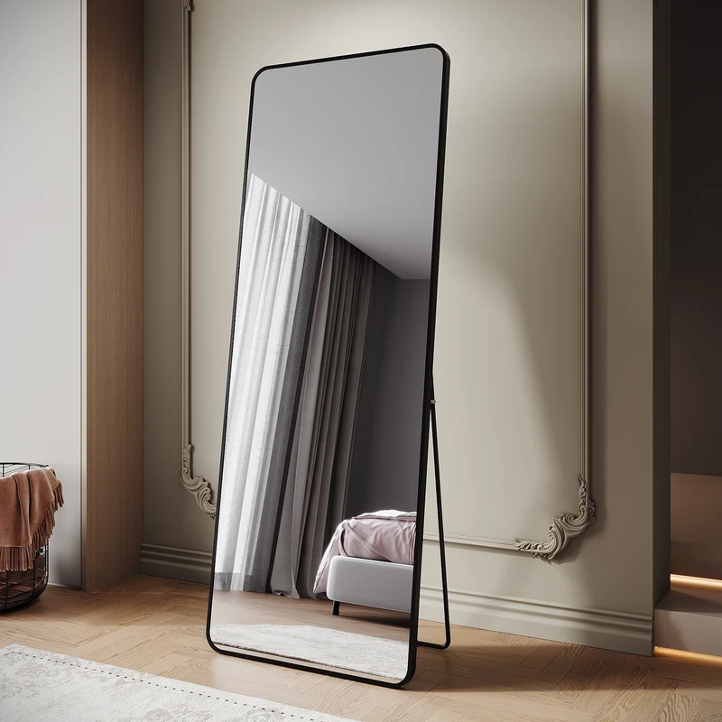 SIRHONA Miroir de maquillage moderne installation murale ou verticale 1600 x 600 x 28mm