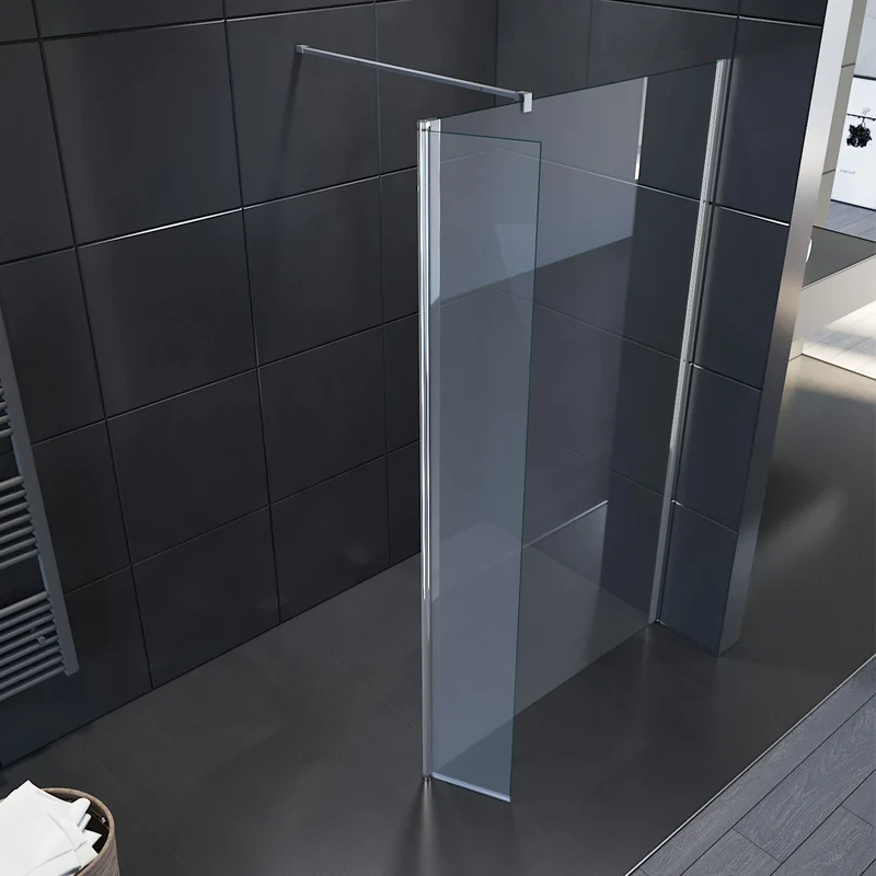 Accessoire pour douche de plain-pied, paroi latérale pivotante de 30 cm