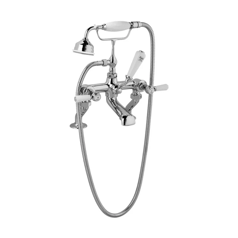 Hudson Reed Topaz Bath Shower Mixer Trad Chrome Brass 320x350x155mm - BC304HL
