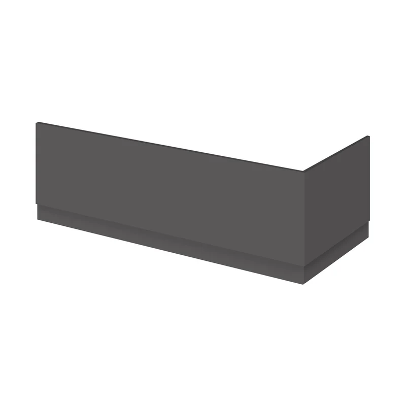 Hudson Reed Fusion 1800mm Bath Front Panel Contemp Gloss Grey MFC Gloss 560x1795x36mm