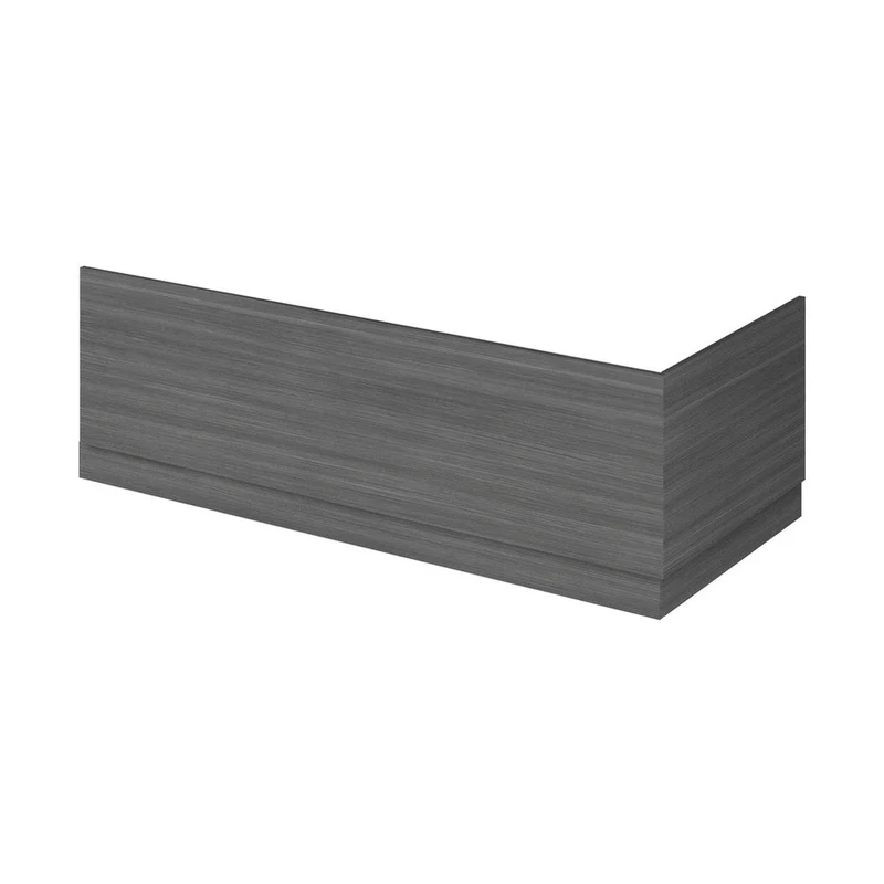 Hudson Reed Fusion 700mm Bath End Panel & Plinth Contemp Anthracite Woodgrain MFC Textured Woodgrain 560x680x36mm