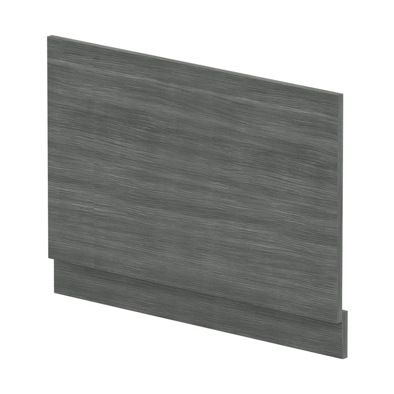 Hudson Reed Bath Panels Straight End Panel & Plinth (800mm) Contemp Anthracite Woodgrain MFC Textured Woodgrain 560x780x36mm