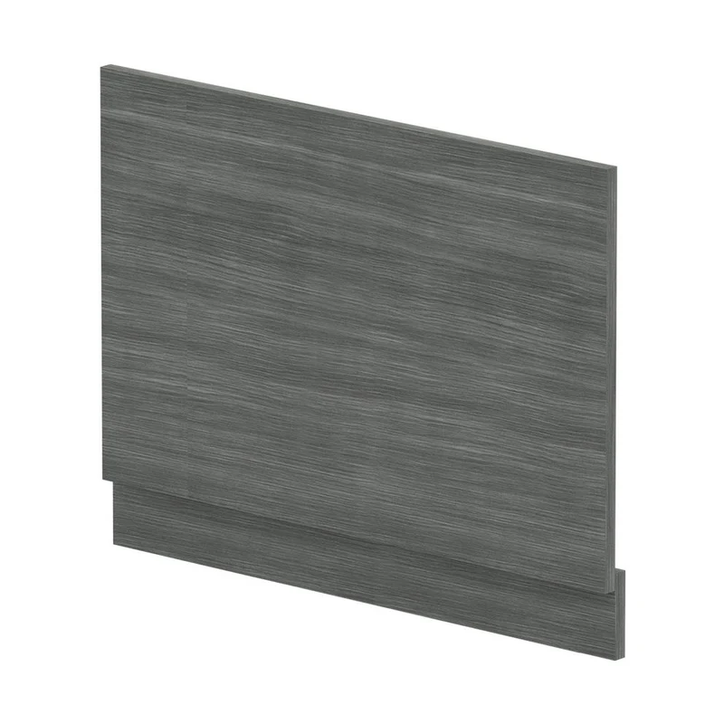 Hudson Reed Bath Panels Straight End Panel & Plinth (750mm) Contemp Anthracite Woodgrain MFC Textured Woodgrain 560x730x36mm