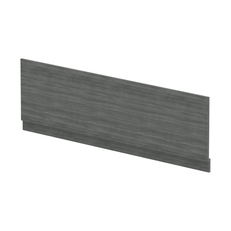Hudson Reed Bath Panels Straight Front Panel & Plinth (1800mm) Contemp Anthracite Woodgrain MFC Textured Woodgrain 560x1795x36mm