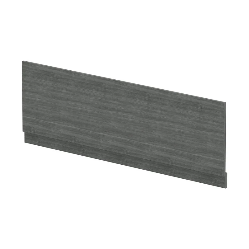 Hudson Reed Bath Panels Straight Front Panel & Plinth (1700mm) Contemp Anthracite Woodgrain MFC Textured Woodgrain 560x1695x36mm