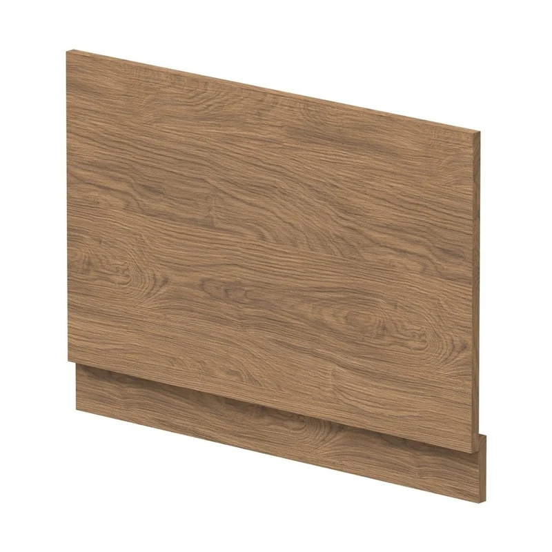 Hudson Reed Bath Panels 800mm Bath End Panel Contemp Antique Oak MFC Textured Woodgrain 560x780x36mm