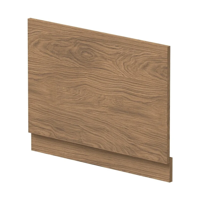 Hudson Reed Bath Panels 750mm Bath End Panel Contemp Antique Oak MFC Textured Woodgrain 560x730x36mm